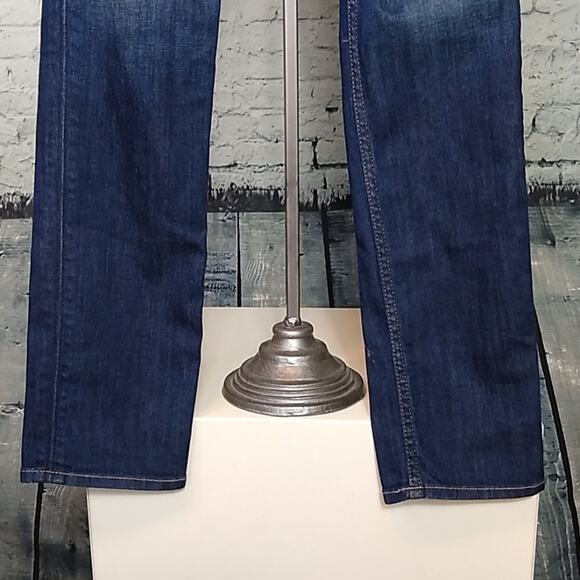 Hudson Collin Flap Waist Size 27 Dark Wash Distressed Skinny Jean - Picture 6 of 16